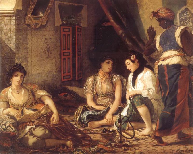 Eugene Delacroix Algerian Women in their Apartments Spain oil painting art